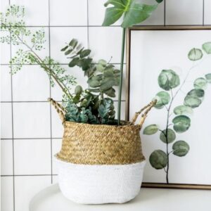 Wicker Foldable Planter Basket - Image 3