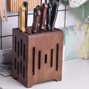 Household Kitchen Knife Holder Kitchen Wall-mounted Ventilated Knife Holder - Image 3