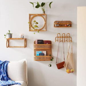 Handmade Rattan Furniture Newspaper Storage Rack Children'S Photography Decoration Rattan Korean Style - Image 1