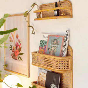 Handmade Rattan Furniture Newspaper Storage Rack Children'S Photography Decoration Rattan Korean Style - Image 8