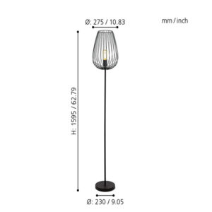 Iron Vintage Country LED Floor Lamp - Image 4