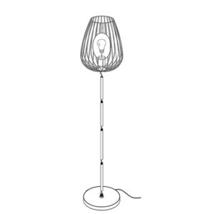 Iron Vintage Country LED Floor Lamp - Image 9