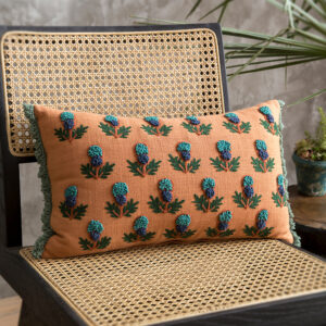 Vintage Handmade Embroidered Throw Pillows - Image 1