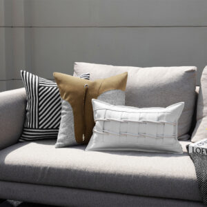 Modern Minimalist Upholstered Living Room Pillows - Image 1