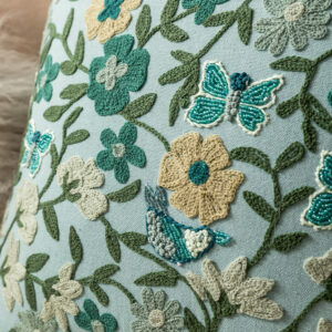 Vintage Handmade Embroidered Throw Pillows - Image 4