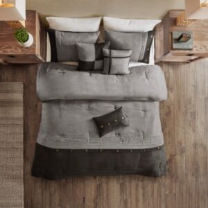 Faux Suede Comforter Set - Image 1