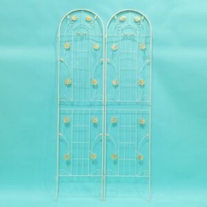 2 Pack Metal Garden Trellis 86.7 X 19.7 Rustproof For Climbing Plants Outdoor - Image 6
