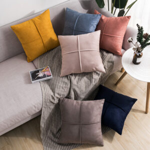 Simple Ins Style Sofa Suede Pillow Cover - Image 1