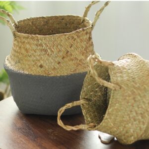 Wicker Foldable Planter Basket - Image 4