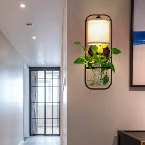Minimalist Creative Garden Hydroponic Plant Dining Room Bedroom Decorative Glass Lamp - Image 2