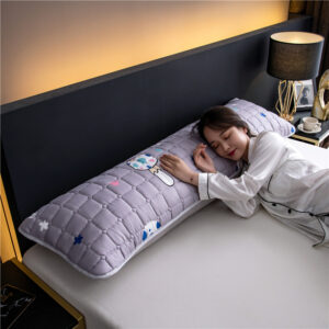 Waterproof Quilted  Long Double Pillowcase Rice Couple Pillowcase - Image 2