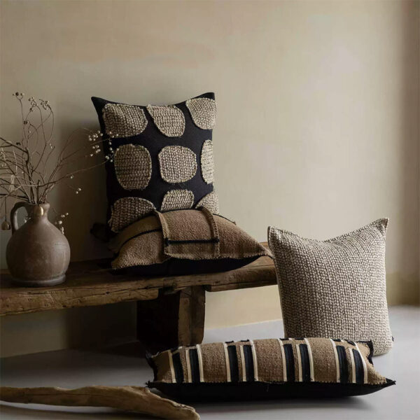 Sofa Pillows Simple Brown Khaki